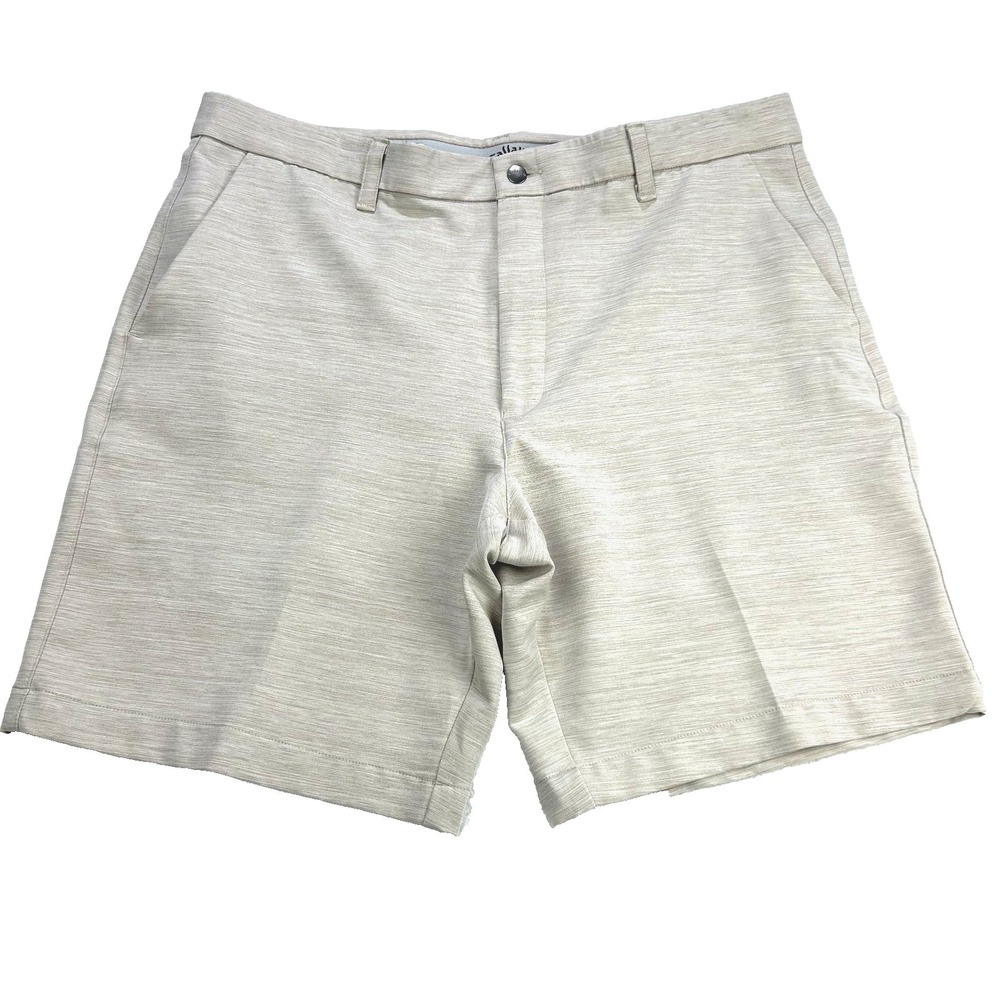 Callaway Golf CO78 Mens 36x9 Heathered Tan Performance Stretch Active Shorts